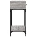 vidaXL Konzolový stolík sivý sonoma 75 x 34,5 x 75 cm kompozitné drevo