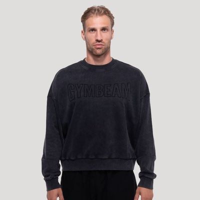 Mikina Persistence Washed Black - GymBeam, veľkosť S