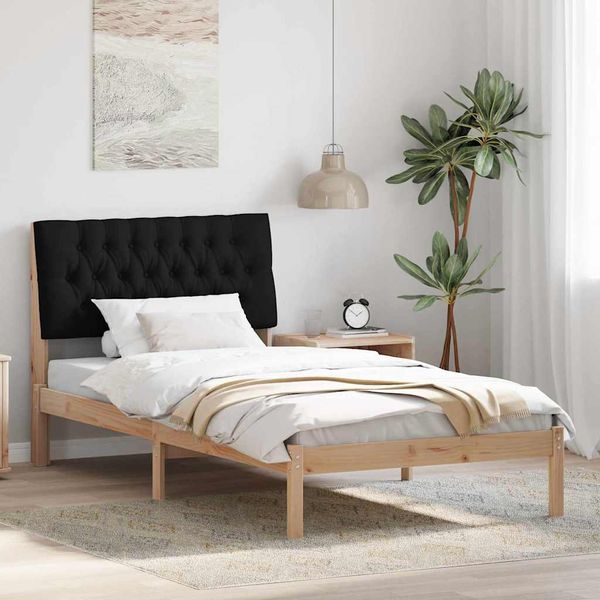 vidaXL Rám postele s čalúneným čelom Hnedá 100 x 200 cm