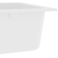 vidaXL Kuchynský drez Quartz a živica 76 x 48 x 30 cm Biela