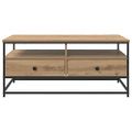 vidaXL Konferenčný stolík Dub artisan 100 x 51 x 45 cm