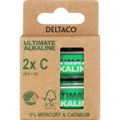 DELTACO ULTIMATE, Batérie alkalické C LR14 2ks