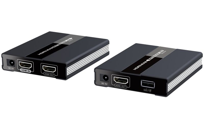 PremiumCord HDMI KVM extender s USB na 60m cez jeden kábel Cat5/6, bez oneskorenia