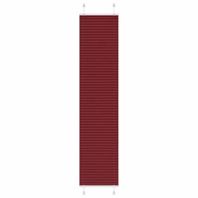 vidaXL Plisovaná roleta bordová červená 40x200 cm šírka látky 39,4 cm polyester