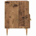 vidaXL Nočný stolík 2 ks Staré drevo 40 x 35 x 47,5 cm