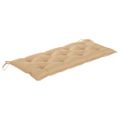 vidaXL 2-miestna záhradná lavica s vankúšom 120 cm sivá eukalyptus