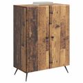 vidaXL Servírovacia skriňa Staré drevo 66 x 34,5 x 90 cm