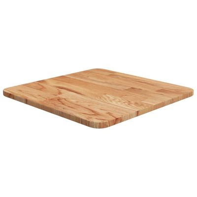 vidaXL Štvorcová stolová doska bledohnedá 40x40x1,5 cm lakovaný dub