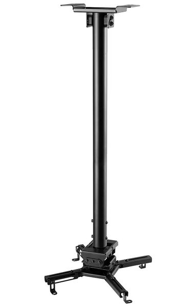 Neomounts  CL25-550BL1 / Projector Ceiling Mount (height adjustable: 74-114 cm) / Black Držák, pro projektor, stropní, nosnost 35kg, nastavení výšky 74,5–114,5cm, šíre projektoru až 470mm, ocel, cerný