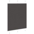 vidaXL plisovaná roleta čierna 105x150 cm Šírka látky 104,4 cm