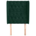 vidaXL Čelo postele so záhybmi tmavosivé 83x23x118/128 cm zamat