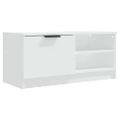 vidaXL TV stolíky 2 ks biele 80x35x36,5 cm spracované drevo