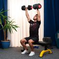 Jednoručná / obojručná variabilná činka / kettlebell HMS SGR18 PRO SET 2v1 40 kg