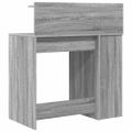 vidaXL Stôl Sivý Sonoma Kompozitné drevo 90 x 48 x 101,5 cm