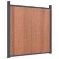 vidaXL Plotový panel, WPC, hnedý 180x186 cm