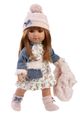 Llorens 53555 NICOLE - realistická bábika s látkovým telom - 35 cm
