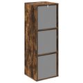 vidaXL Servírovacia skriňa so zásuvkou Dymová dub 35 x 32 x 99,5 cm