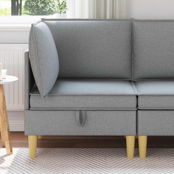 vidaXL Sofa s úložným priestorom Látka