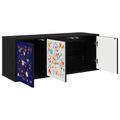 vidaXL Nástenný TV kabinet MAINZ 102 x 33 x 40 cm Čierny dub