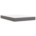 vidaXL Boxspring posteľ s matracom sivá 160x200 cm umelá koža
