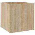 vidaXL Kvetináč vo farbe dubu sonoma 40x40x40 cm spracované drevo
