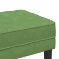 vidaXL lavička s vankúšom Svetlo zelená 113 x 57 x 39 cm Zamat