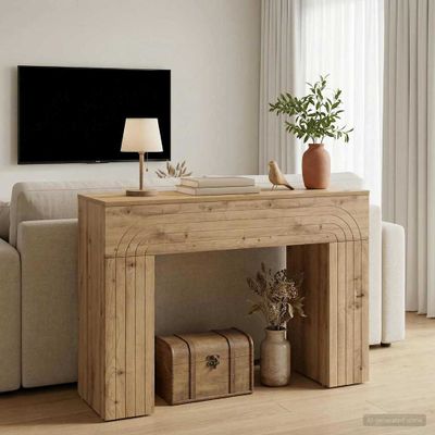 vidaXL Konferenčný stolík Dub artisan 102 x 35 x 75 cm