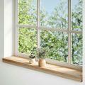 vidaXL Parapety 2 ks neošetrené 80x15x2 cm masívne dubové drevo