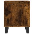 vidaXL Nočné skrinky 2 ks dymový dub 40x30x50 cm kompozitné drevo