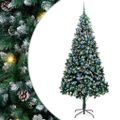 vidaXL Umelý vianočný stromček Zelená 240 cm PVC a Oceľ a Plast