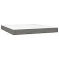vidaXL Boxspring posteľ s matracom tmavosivá 160x200 cm látka