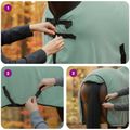 vidaXL Plášť pre kone Špeciálna zelená 75 cm