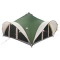 vidaXL Tipi stan so strechou Zelená Pre 18 osôb Polyester a oceľ