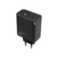 Nabíjačka Maxlife MXTC-09-65ACC GaN PD QC 2x USB-C 1x USB 65W čierna