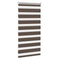 vidaXL Zebrová roleta 80,9x150 cm Šírka látky 76,7 cm, kávová