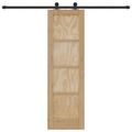 vidaXL Posuvné dvere ORKDAL 61 x 198,5 cm Borovicový masív Prírodná