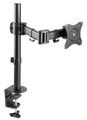 Neomounts Select NM-D135BLACK/Držák displeje/na stůl/10-27"/svorka+průchodka/VESA 100X100/nosn. 8kg/černý Držák, VESA, stolní, pro plochý monitor, úhloprícka 10"-27", náklon 90°, otácení 180°, rotace 360°, nosnost 8kg, cerný