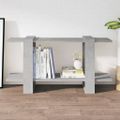 vidaXL Skrinka na knihy betónová sivá 100x30x51cm spracované drevo