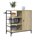 vidaXL Kuchynský vozík dub sonoma 87,5x38,5x84,5 cm kompozitné drevo