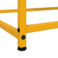 vidaXL Komoda horčicovožltá 100,5x39x107 cm oceľ