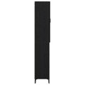 vidaXL Highboard Čierny dub 69,5 x 34 x 180 cm Kompozitné drevo