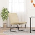 vidaXL Kreslo krémové 52x75x76 cm látka