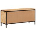 vidaXL Skrinka na topánky 110x35x53 cm masívne mangovníkové drevo