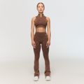 Dámske bezšvové nohavice Fierce Brown - GymBeam, veľkosť L