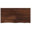 vidaXL Obdĺžnikový stôl 90 x 50 x 3,5 cm Obdĺžnikový Tmavohnedá