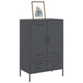 vidaXL Vysoká skrinka antracit 68x39x101,5cm oceľ