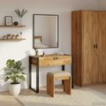 vidaXL Toaletné stolíky do spálne Hnedá 90 x 50 x 75 cm Akáciový masív