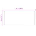 vidaXL Zrkadlo do kúpeľne s LED Priehľadná 90 x 40 cm tvrdené sklo