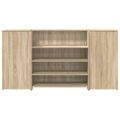 vidaXL Recepčný stôl dub sonoma 200x50x103,5 cm kompozitné drevo