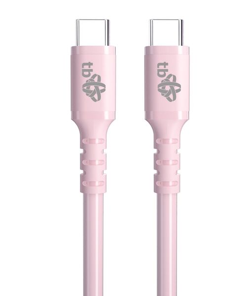 TB USB C - USB C 60W Jelly kábel 1m ružový